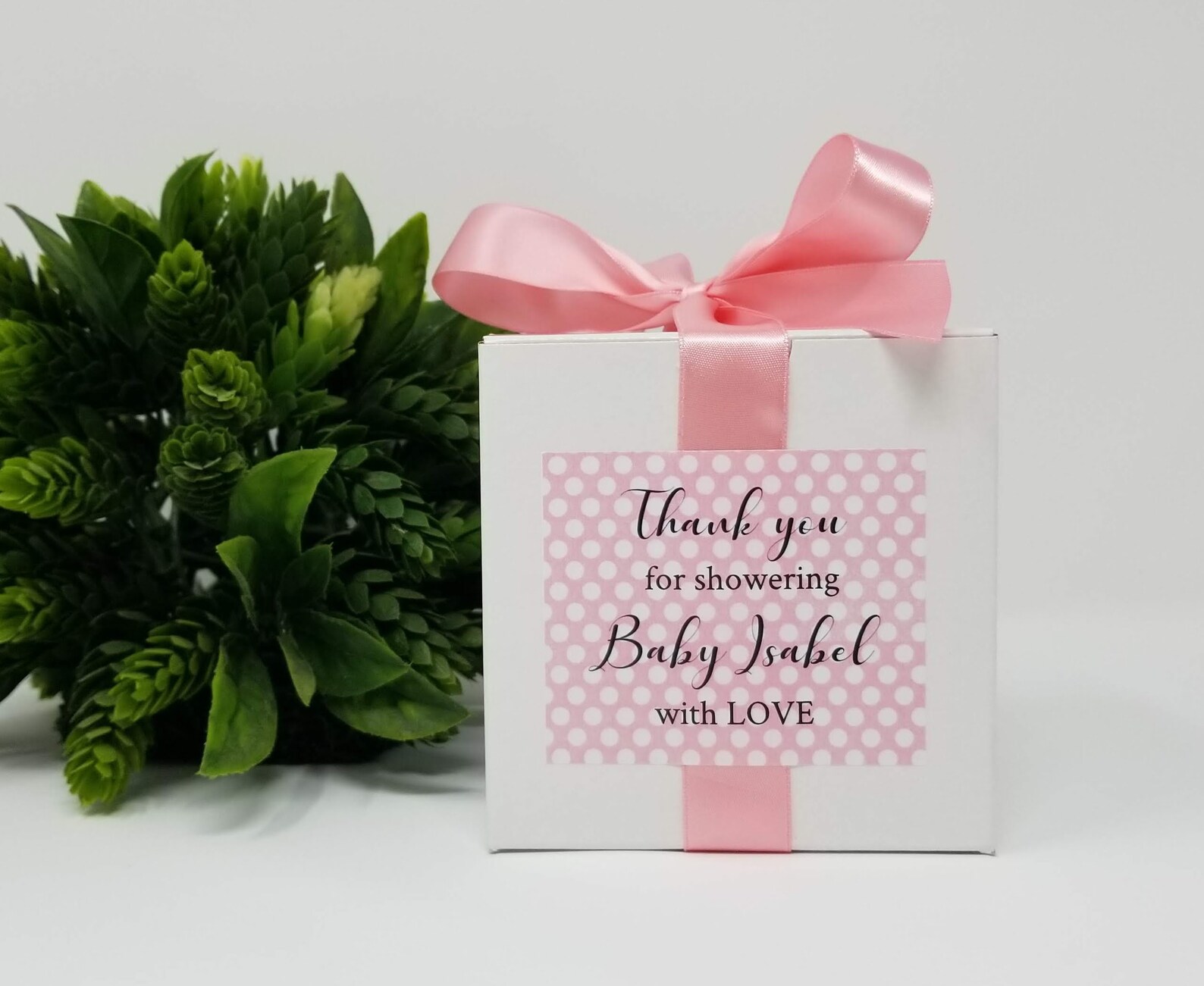 Baby Girl Shower Favors 8oz Thank You Gift Baby Shower Etsy