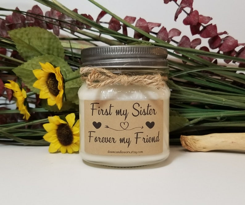 Gift for Sister on Wedding Day 8oz Soy Candle Handmade | Etsy