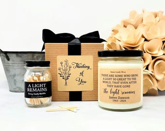 Personalized Sympathy Gift, Memorial Candle, In Loving Memory, Loss of Mother, Loss of Father, Condolence Gift, Bereavement Gift