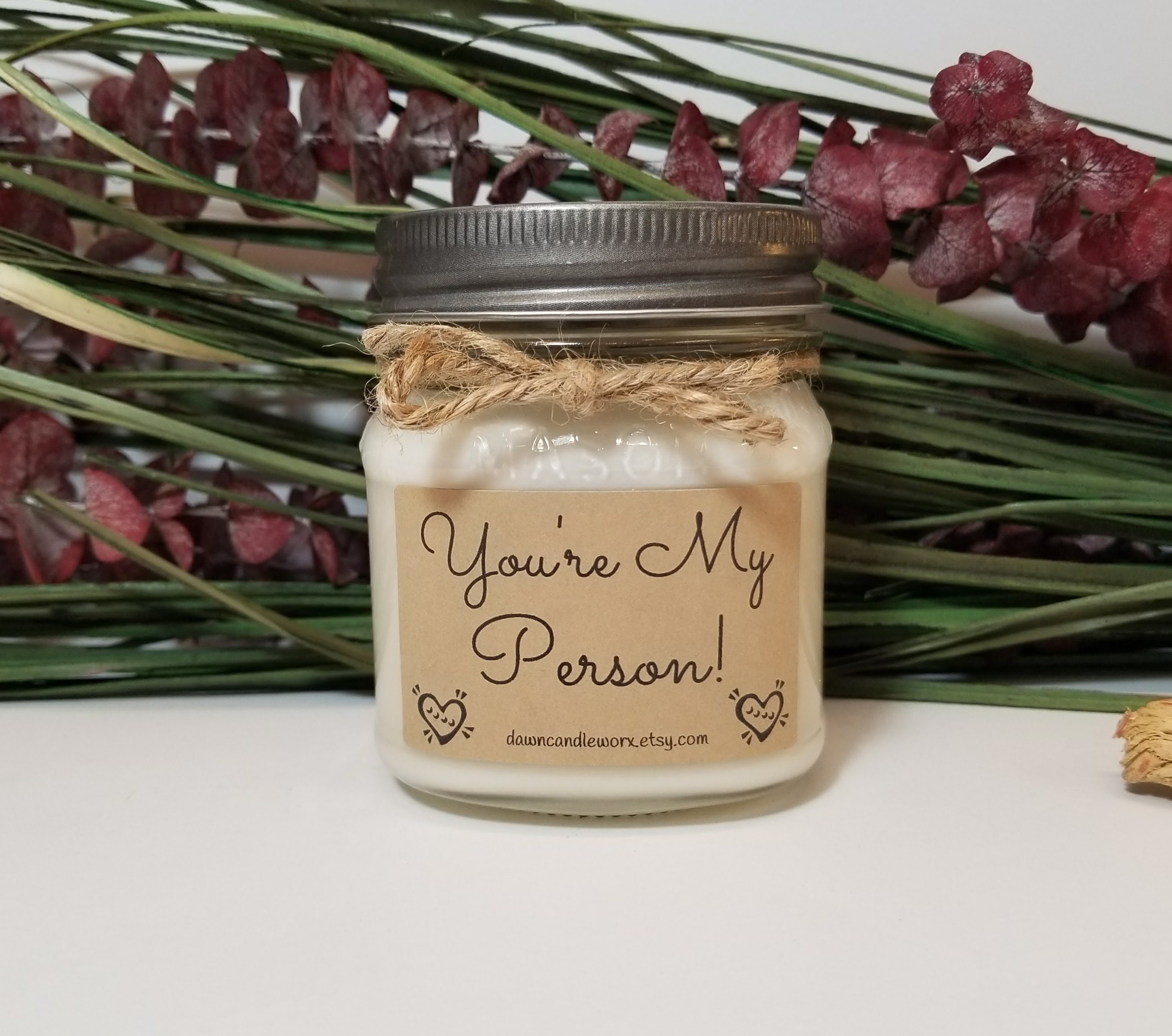 You're My Person Candles 8oz Personalized Candles Best Etsy