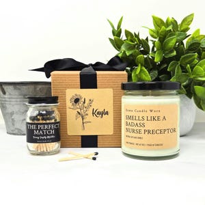 Gift For Nurse Preceptor, Registered Nurse, Nursing School Teacher Mentor, Smells Like A Badass Nurse Preceptor, Nurse Appreciation image 1