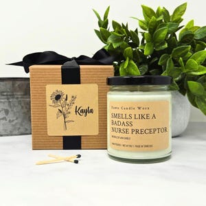 Gift For Nurse Preceptor, Registered Nurse, Nursing School Teacher Mentor, Smells Like A Badass Nurse Preceptor, Nurse Appreciation image 5