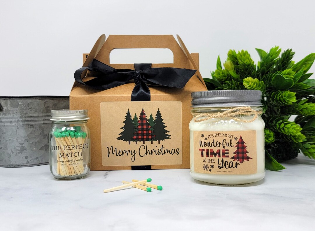 Christmas Candle Set Christmas Gift Set for Employees Gift for