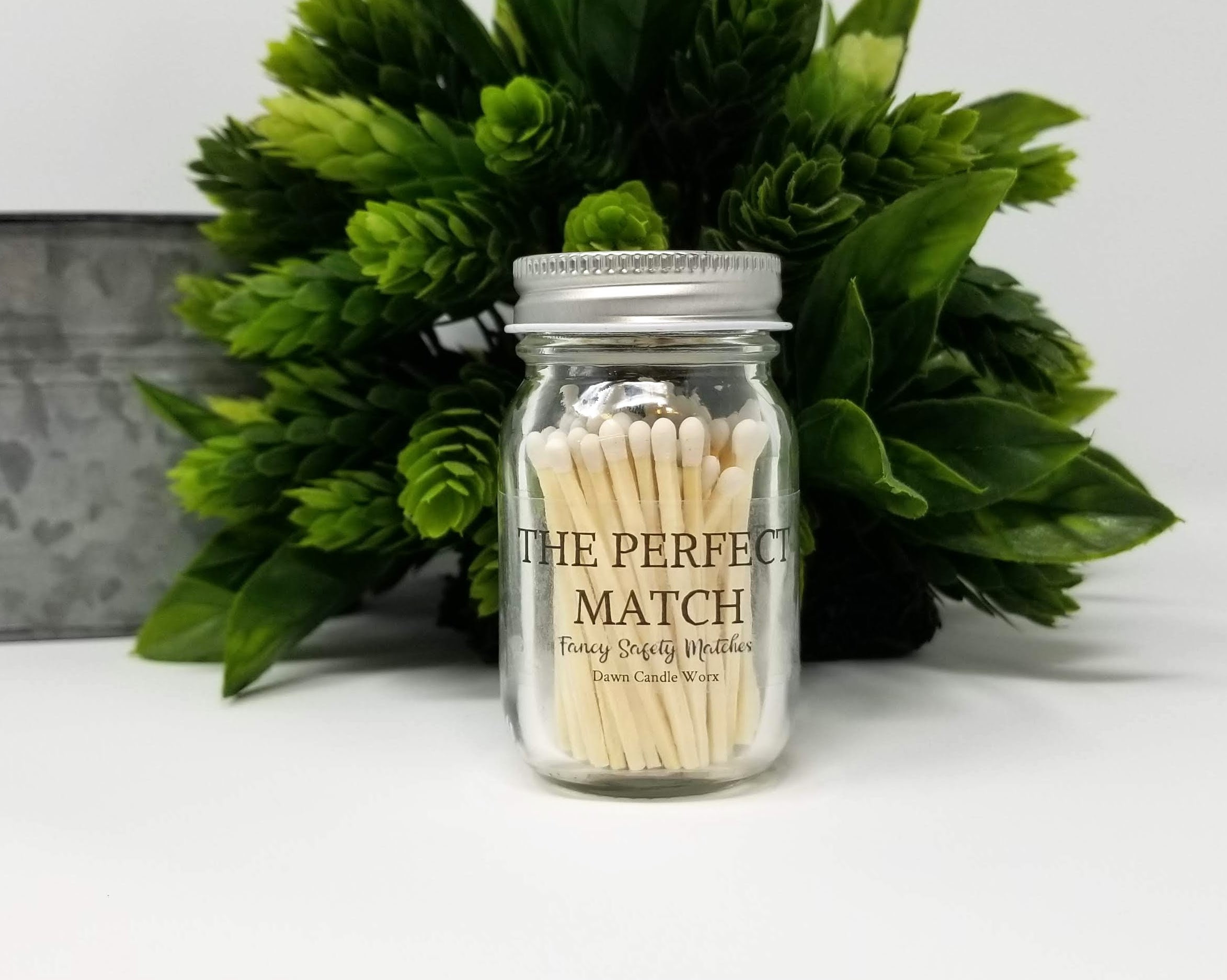 Candle Matches in a Jar Color Tip Matches Decorative Etsy
