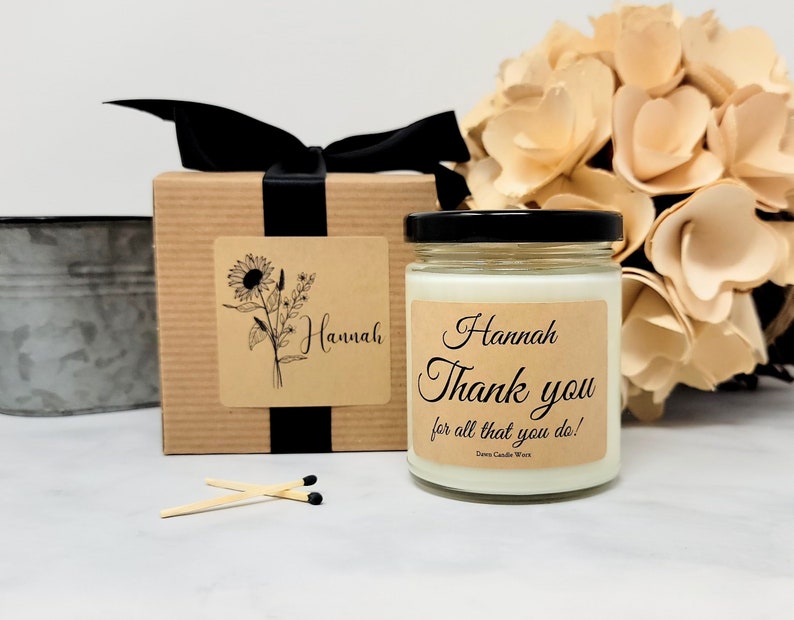 Personalized Thank You Gift Box Employee Appreciation Gift Secretary Gift Coworker Gift Gift for Nurse Teacher Gift Box image 6