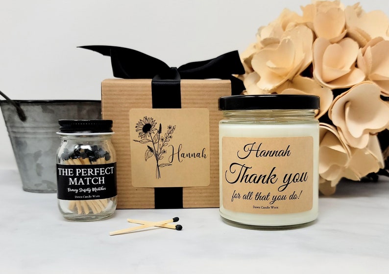 Personalized Thank You Gift Box Employee Appreciation Gift Secretary Gift Coworker Gift Gift for Nurse Teacher Gift Box image 1