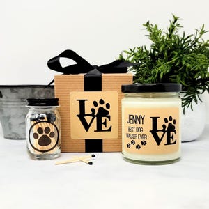 Gift for Dog Walker -  Dog Sitter Gift - Doggy Daycare Gift - Pet Candle Gift