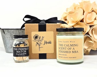 The Calming Scent of A Finished MBA Candle, Master of Business Administration, Graduation Gift, Business School Graduate, Masters Degree