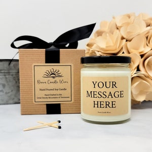 Personalized Candle Gift for Coworker Birthday Gift Bridesmaid Proposal Gift Wedding Candle Gift for Teacher Gift for Boss image 6