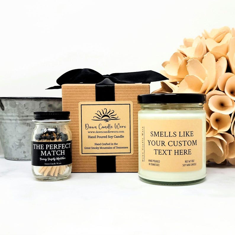 Bougie personnalisée qui sent comme, cadeau pour elle, anniversaire, amitié, cadeau pour professeur, bougie drôle, cadeau de remise des diplômes image 1