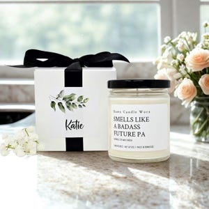 Badass Future PA Candle, Physician Assistant Gift, Funny Candle for Medical Students, Custom Unique Gift