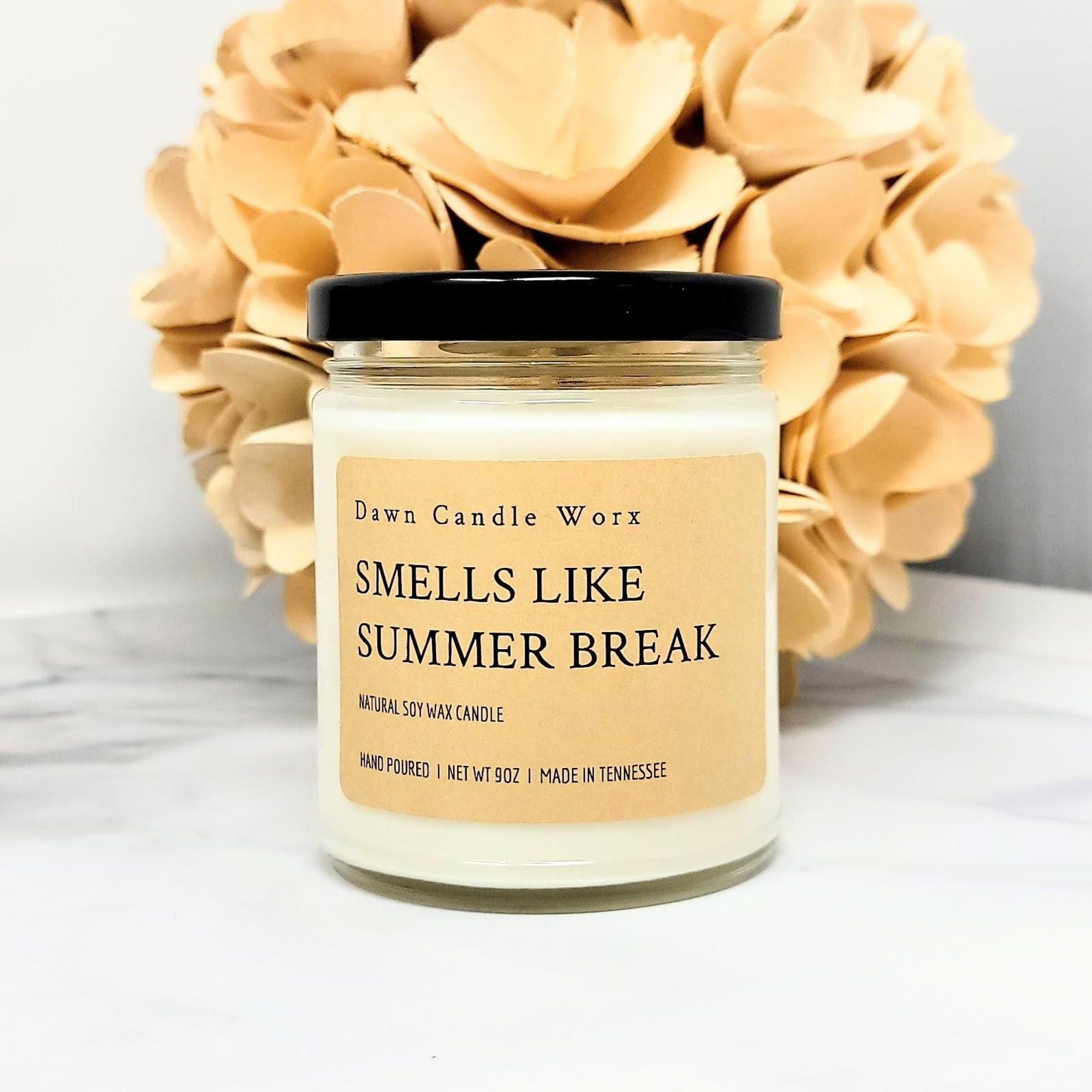 Smells Like Summer Break Candle, End of School Year Gift for Teacher ...