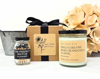 One More Grandchild To Spoil Candle, Pregnancy Announcement, Pregnancy Reveal Candle, Baby Announcement, Going To Be Grandparents Again