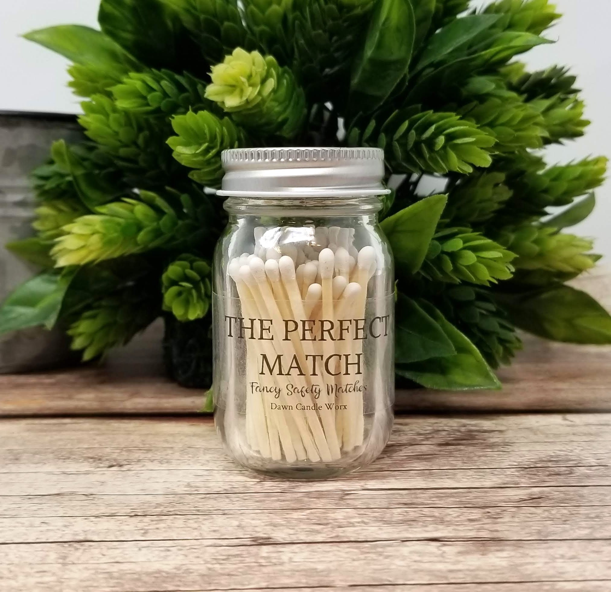 Candle Matches in a Jar Color Tip Matches Decorative Etsy