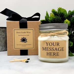 Soy Wax Candle Gift for Coworker Birthday Gift Bridesmaid Proposal Gift Wedding Candle Gift for Teacher Gift for Boss image 5