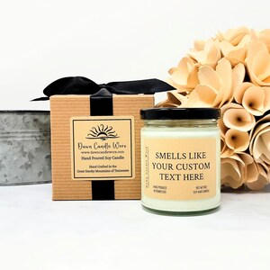 Bougie personnalisée qui sent comme, cadeau pour elle, anniversaire, amitié, cadeau pour professeur, bougie drôle, cadeau de remise des diplômes image 6