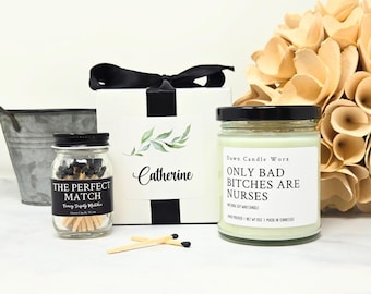 Bad Bitches Are Nurses Candle, Nursing School Graduation, Nurse Appreciation Gift, Funny Unique Gift