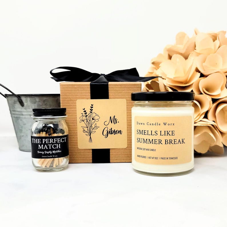 Smells Like Summer Break Candle, End of School Year Gift for Teacher ...