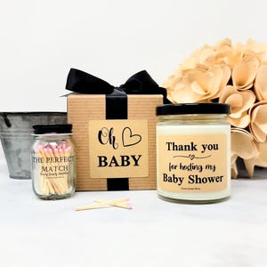 Baby Shower Hostess Gift - Hostess Thank You - Baby Shower Candle - Host Gift - Baby Girl Shower
