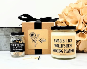 Smells Like World's Best Wedding Planner Gift for Wedding Coordinator Gift for Wedding Planner Event Planner Gift Wedding Candles