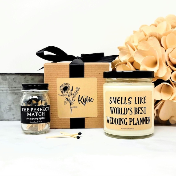 Smells Like World's Best Wedding Planner Gift for Wedding Coordinator Gift for Wedding Planner Event Planner Gift Wedding Candles