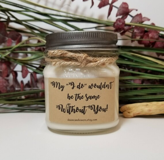 8 oz Personalized Bridesmaid Candle Bridesmaid Proposal Etsy