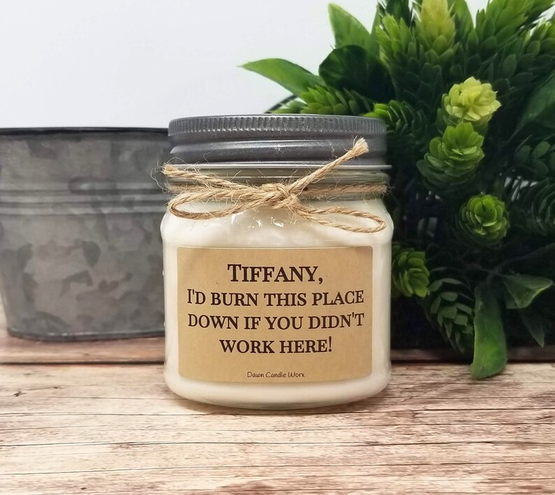 Funny Coworker Gift 8oz Soy Candle Office Gift Boss Gift Etsy