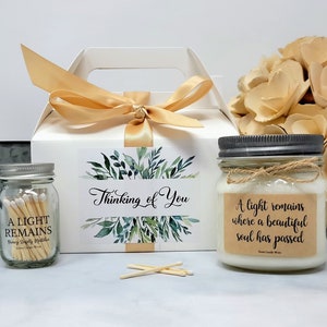 Sympathy Candle Remembrance Gift Memorial Candle Loss of Loved One Sympathy Gift Box Condolence Gift Package In Memory of image 6