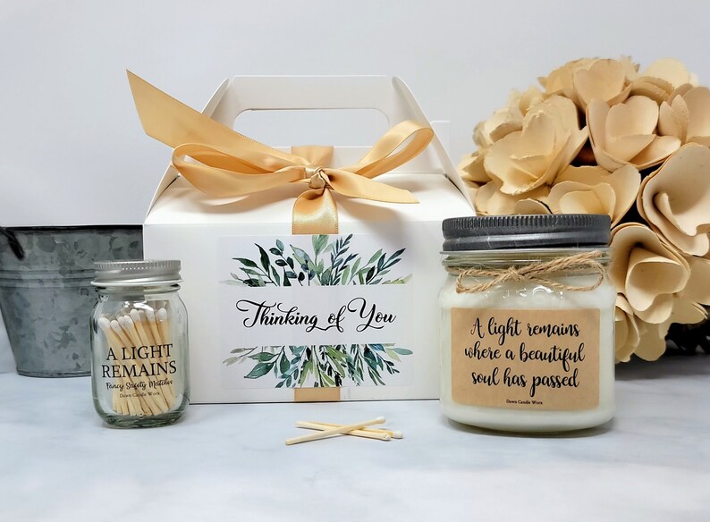 Sympathy Candle Remembrance Gift Memorial Candle Loss of Loved One Sympathy Gift Box Condolence Gift Package In Memory of image 6