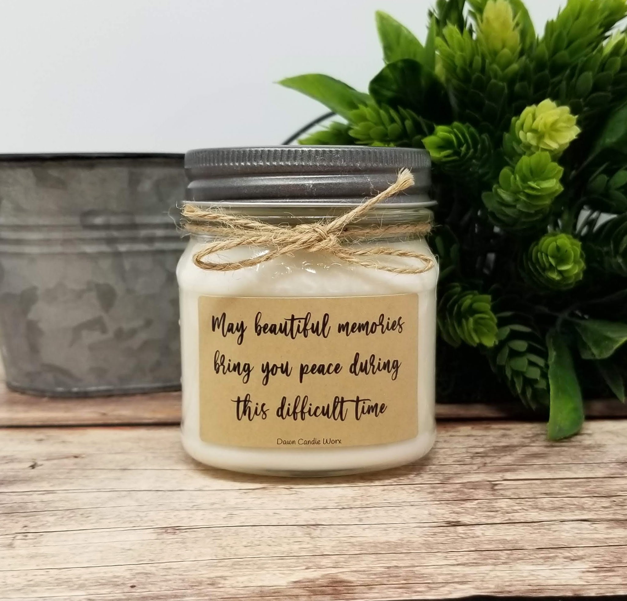 Personalized Sympathy Candle Remembrance Gift In Memory of Etsy