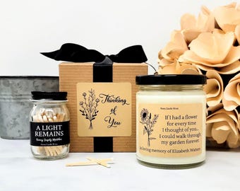 Sympathy Gift, Personalized Memorial Candle, Loss of Loved One, Remembrance, Celebration of Life