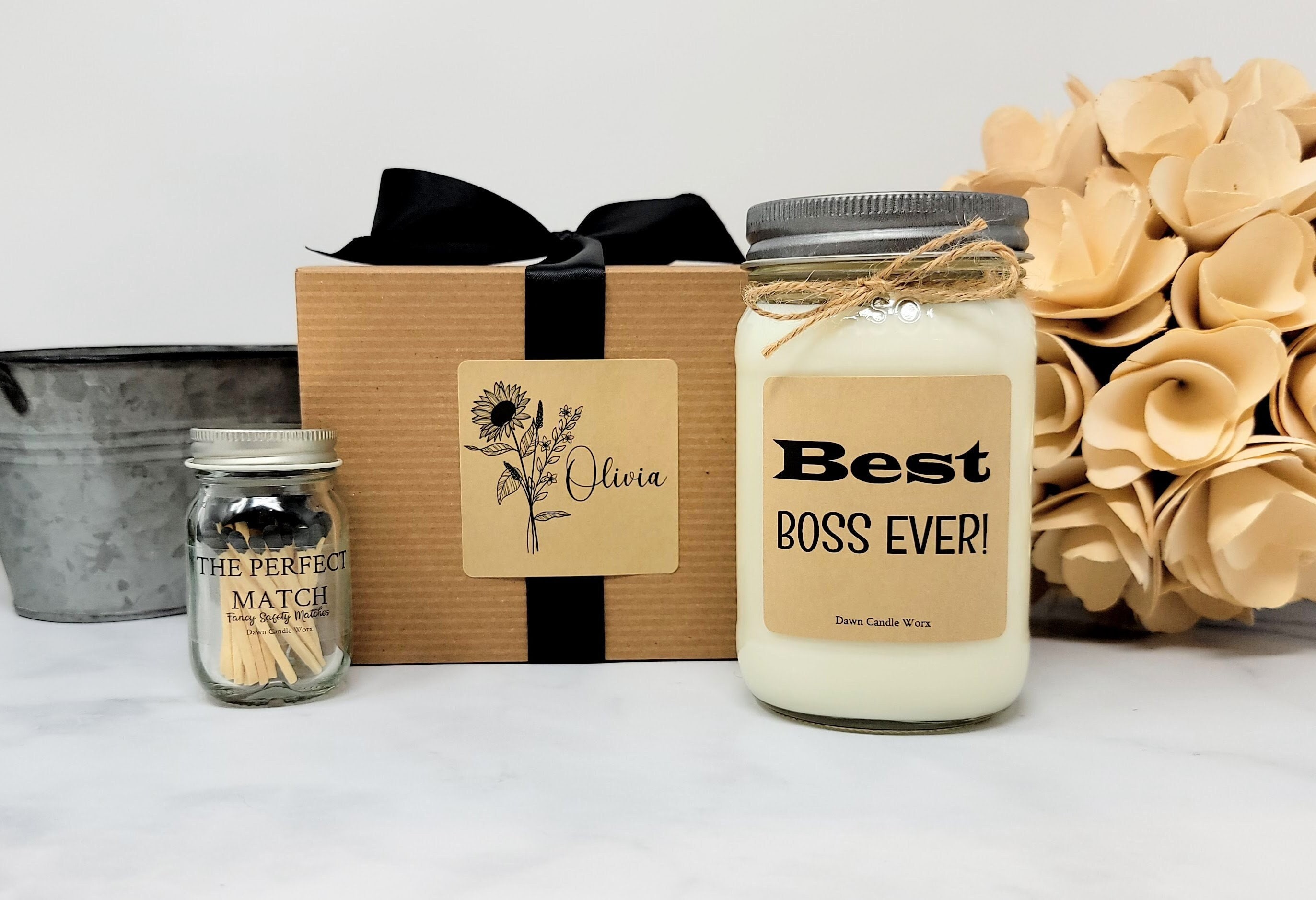 Gift for Boss Best Boss Ever Boss Candle Supervisor Gift 
