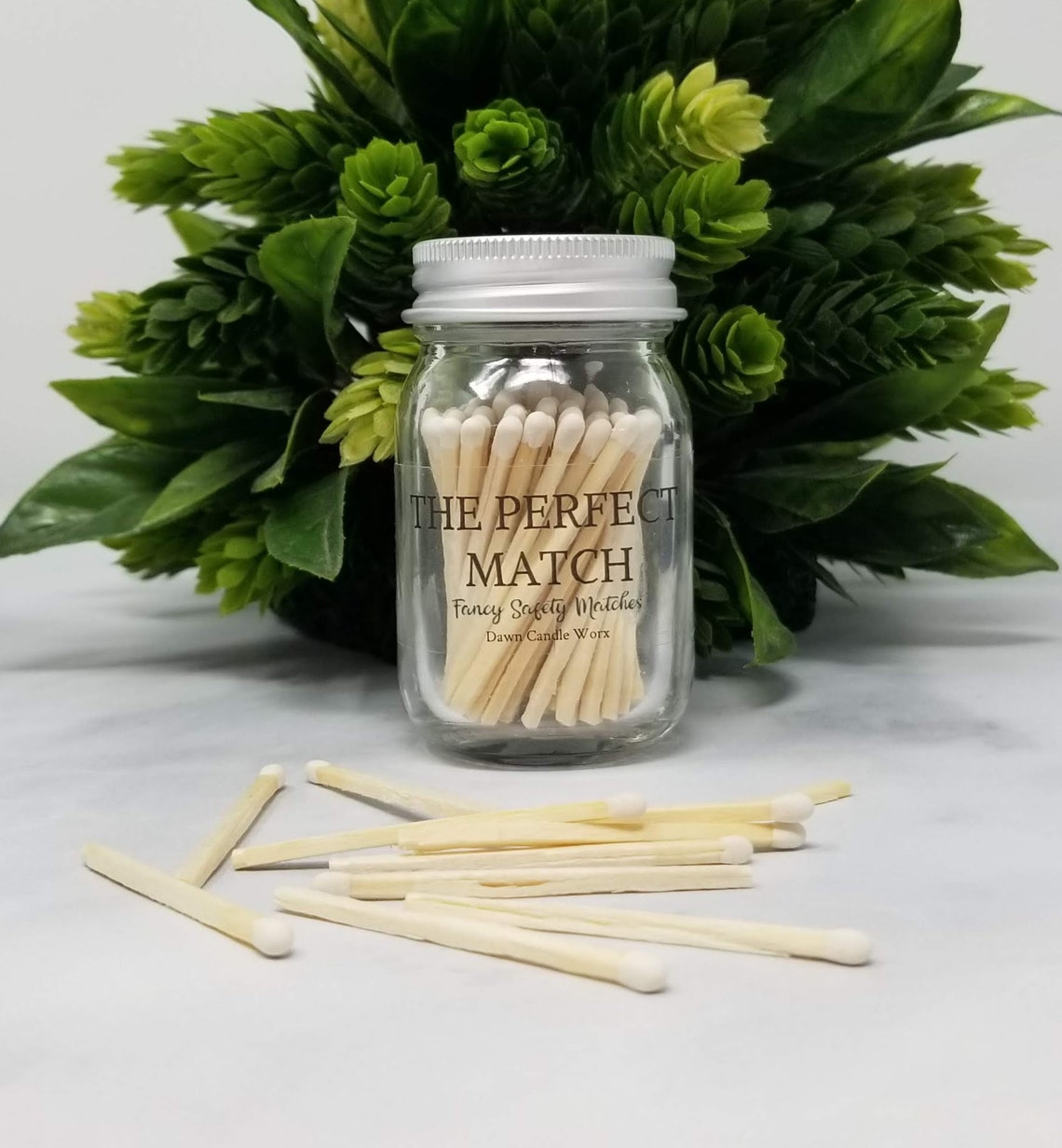 Candle Matches in a Jar Color Tip Matches Decorative Etsy