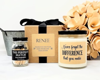 Staff Employee Christmas Gift, Employee Appreciation Gift, Thank You Candle, Staff Gifts, Team Gifts