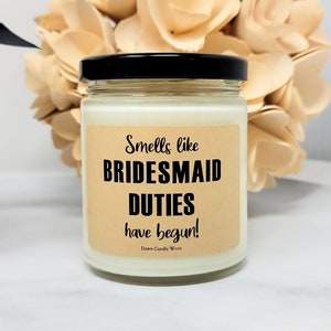 Bridesmaid Gift Idea Bridal Party Gift Wedding Party Gift Personalized Bridesmaid Proposal Gift Bridesmaid Thank You Gift Bridesmaid Candle image 3