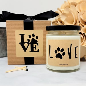 Loss of Pet Gift Soy Candle Loss of Dog Loss of Cat Gift Pet Memorial Gift Dog Walker Client Gift Dog Mom Gift 画像 5