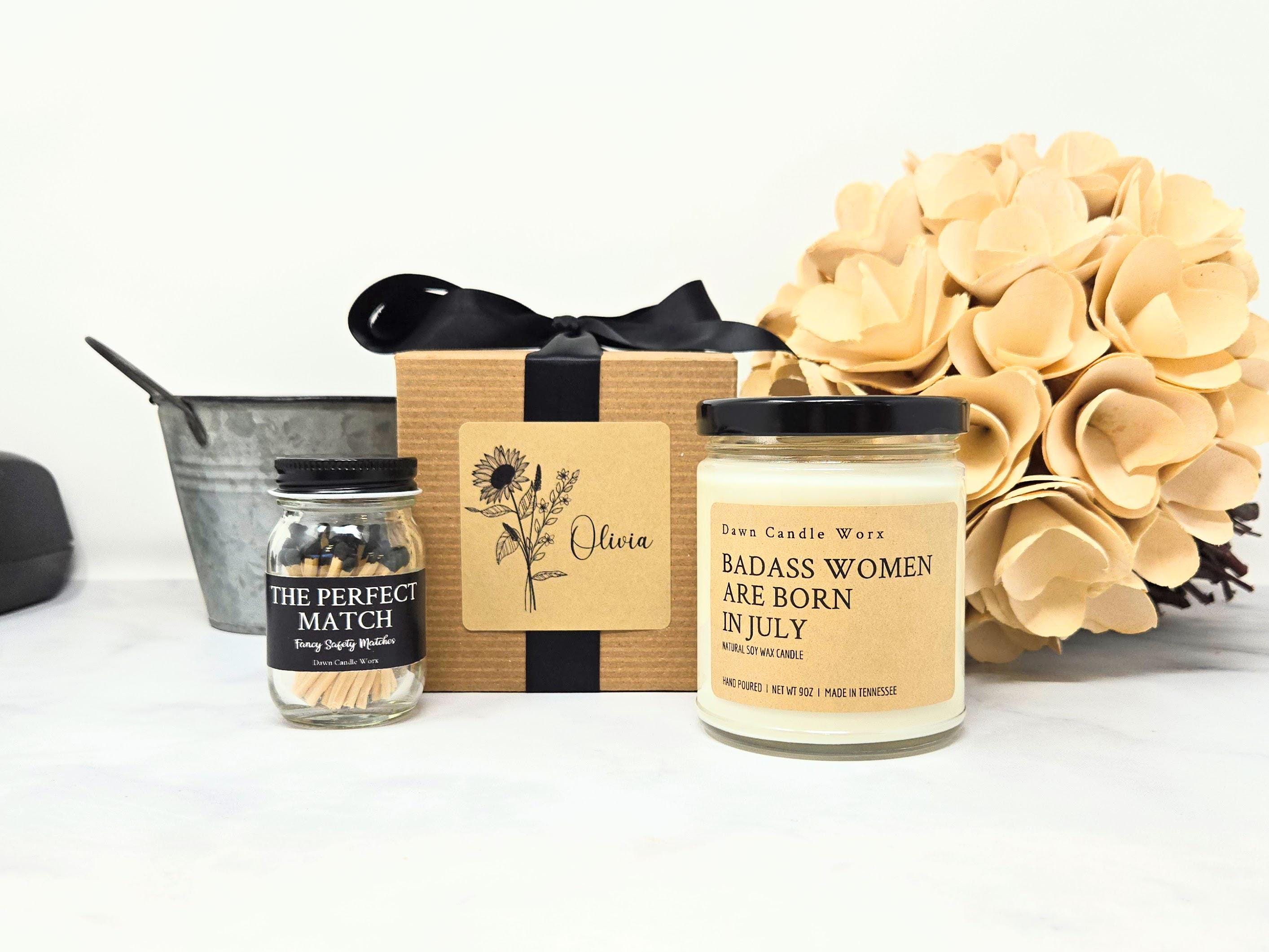 July Birthday Candle Gift, Badass Women Are Born In July, July Birthday Gift for Her, Gift for Friend, Gift for Sister, Funny Candle