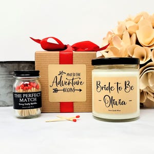 Gift for Bride Bride to Be Candle Bridal Shower Gift Engagement Gift Wedding Gift for Bride Engaged Gift Wedding Shower Personalized Gift