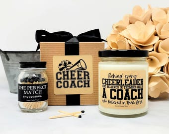 Cheerleader Coach Gift - Gift for Coach - Coach Candle - Cheer Coach Gift - Gift from Team - Best Coach Ever - Personalized Gift
