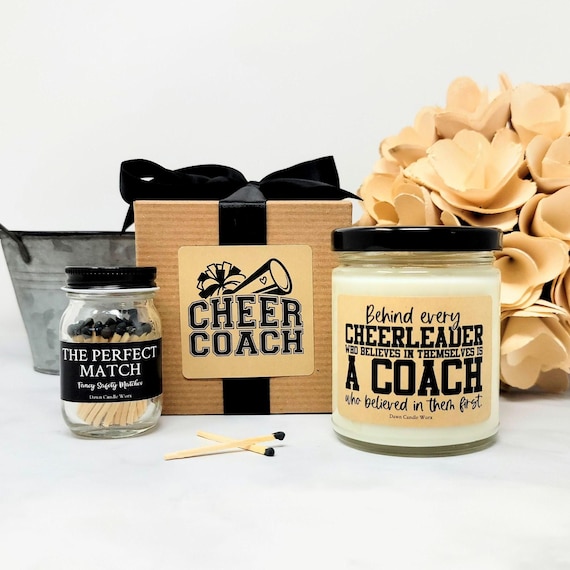 Cheerleader Coach Gift - Gift for Coach - Coach Candle - Cheer Coach Gift - Gift from Team - Best Coach Ever - Personalized Gift