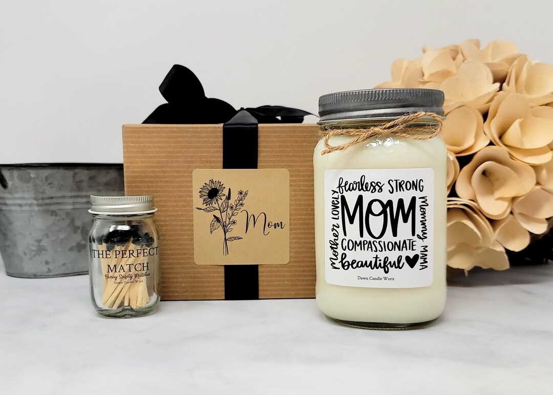 Christmas Gift for Mom Candle Gift Set Gift for Bonus Mom Etsy