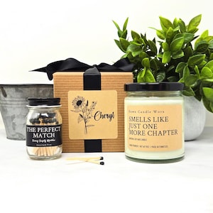 Smells Like Just One More Chapter Candle, Book Club, Avid Reader, Author Best Seller, Book Lover Gift