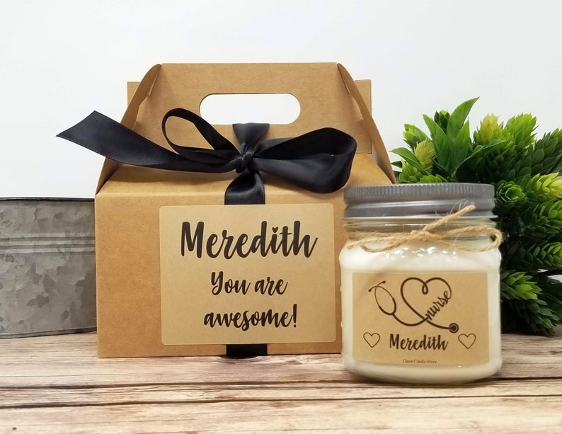 Gift for Nurse 8oz Soy Candle Mason Jar Candle Nurses Etsy