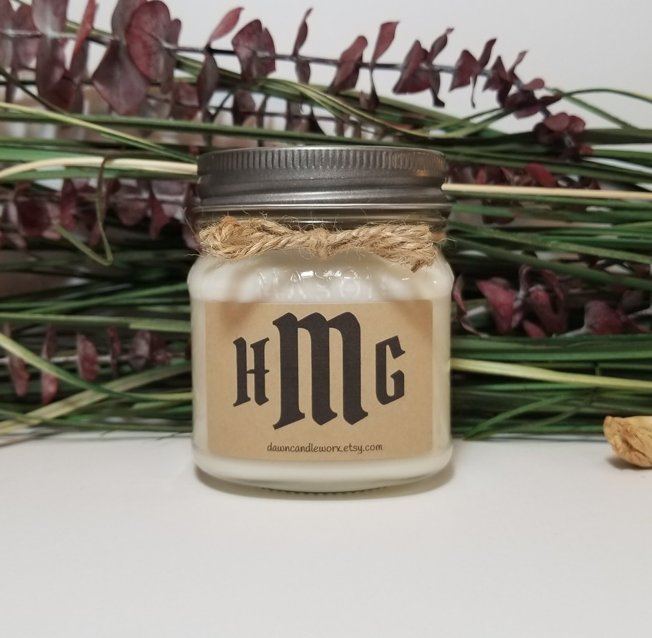 Monogram Candles Monogram Gifts 8oz Personalized Candles