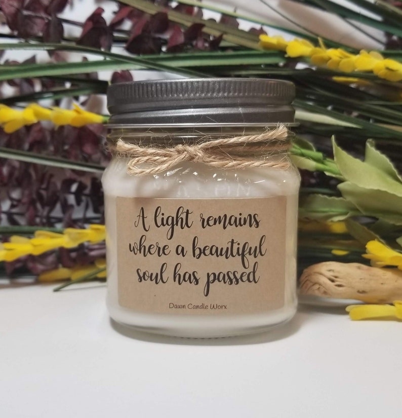 Sympathy Candle Remembrance Gift Memorial Candle Loss of Etsy