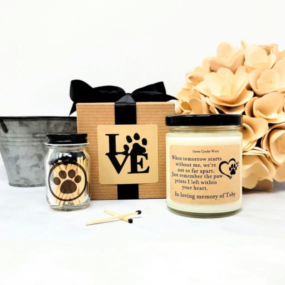 Personalized Pet Sympathy Gift, Loss of Dog Gift, Loss of Pet Gift, Loss of Animal, Pet Passing, Pet Memorial Gift Candle, Loss of Cat