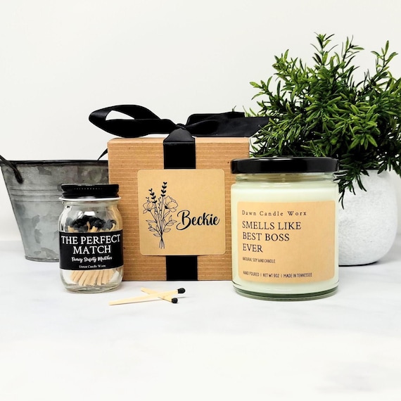 Smells Like Best Boss Ever Candle, Birthday Gift for Boss, Supervisor Gift, Bosses Day, Gift for Team Leader, Manager