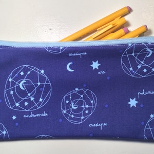 Constellations zip pouch/pencil case