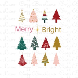 Feliz y brillante archivo SVG png / Navidad SVG / Luces de Navidad svg / Camisa de Navidad svg png / png SVG Navidad / Feliz y brillante svg png