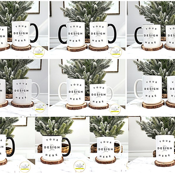 20 Mug MockUps Coffee Cup Mock up Bundle JPG | Digital Download | Modern Mock Up Photograph Styled Stock Photo Template Couple Coffee Cup